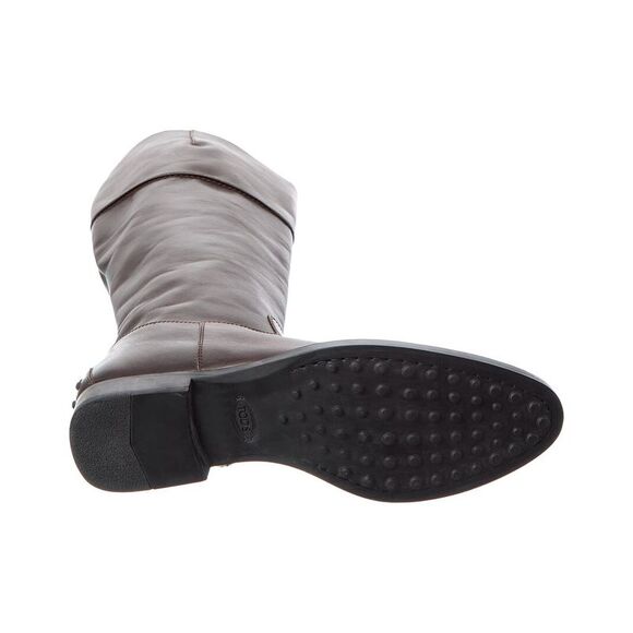 Tod’S Leather Knee-High Boot, Brown - Picture 4 of 5